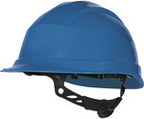 Hełm ochronny z polipropylenu, z regulacją rotor, +50°c/-30°c*, mm*, 440 vac, izolacja elektryczna (en50365) biały regulowany