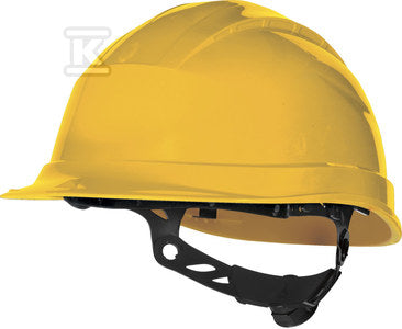 Hełm ochronny z polipropylenu, z regulacją rotor, +50°c/-30°c*, mm*, 440 vac, izolacja elektryczna (en50365) żółty regulowany