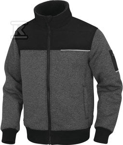 Bluza z polaru poliestru 550 g/m2 szaro-czarny 3XL
