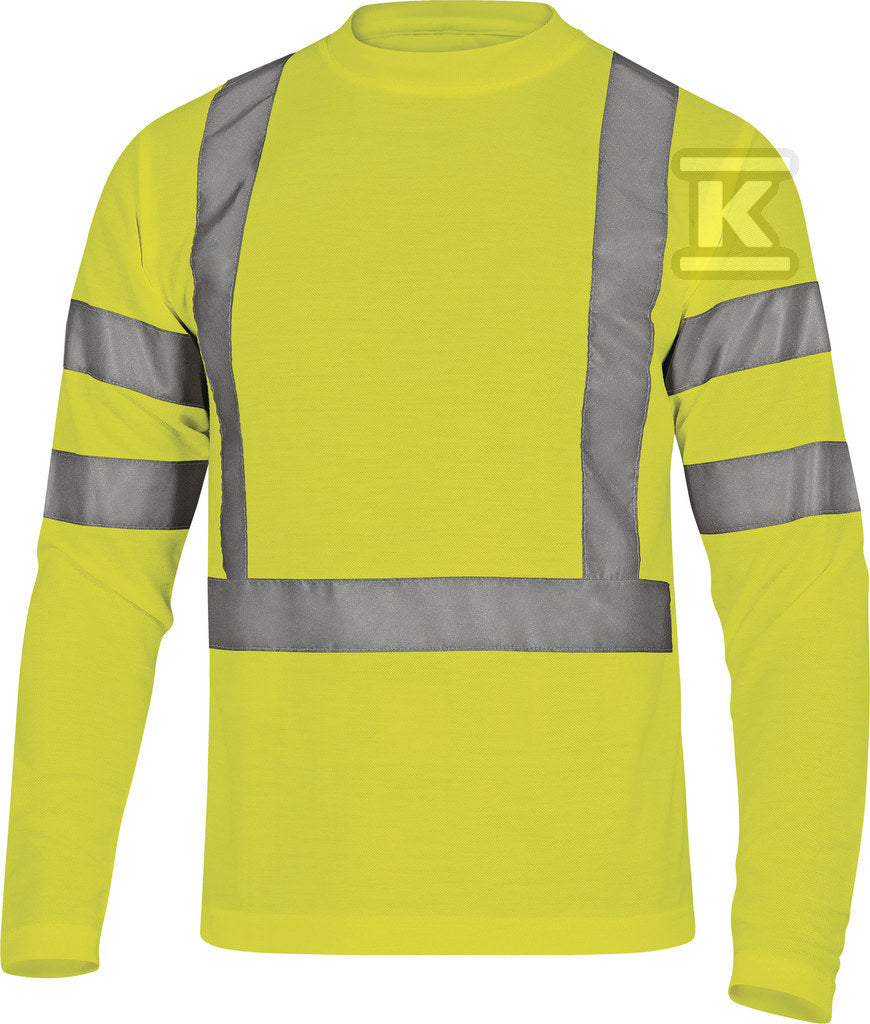 T-shirt z długimi rękawami, z poliestru (100%), 235 g/m2, kl. 3 żółty fluo S