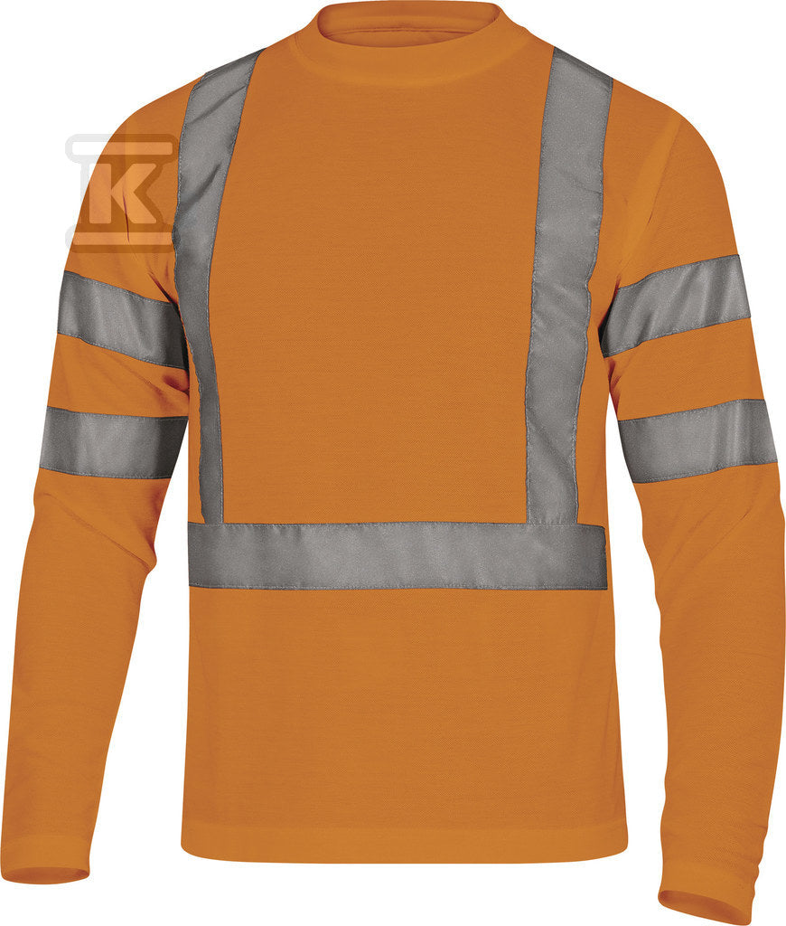 T-shirt z długimi rękawami, z poliestru (100%), 235 g/m2, kl. 3 pomarańczowy fluo S