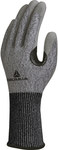 Rękawice dziane z włókna softnocut, dłoń powlekana poliuretanem, wzmocnienie kciuka/palca wskazującego, ścieg 15 szary 11