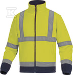 Bluza polarowa ostrzegawcza z poliestru 280 g/m2 - kl. 2 żółty fluo-granatowy M
