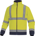 Bluza polarowa ostrzegawcza z poliestru 280 g/m2 - kl. 2 żółty fluo-granatowy 3XL
