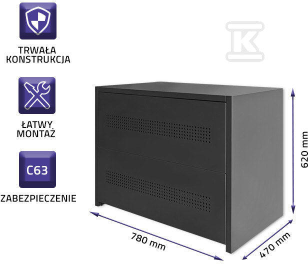 Obudowa modułu bateryjnego 12Ah 8kW