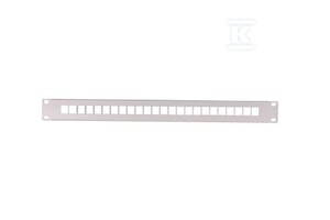 Patch panel 12 Port pusty czarny (RAL 9005)