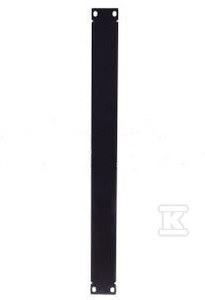 Panel zaślepiający 19' 1U RAL 9005