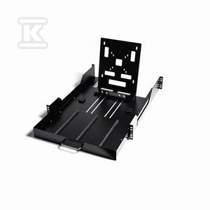 Uniwersalny uchwyt monitora wysuwany do szaf rack czarny RAL 9005