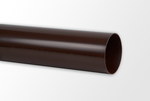 Rura spustowa PVC 75x4000 bezkielichowa, kolor brązowy RAL8017, system rynnowy "Karolina"
