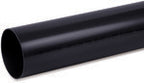 Rura spustowa PVC 100x3000 bezkielichowa, kolor czarny RAL9017, system rynnowy "Karolina"