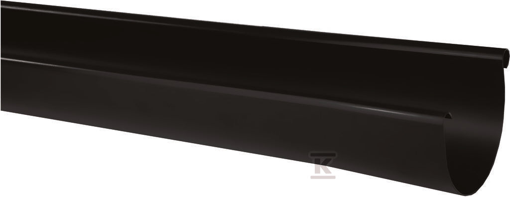 Rynna dachowa PVC 100x3000, kolor czarny RAL9017, system rynnowy "Karolina"