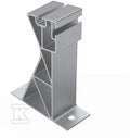 Uchwyt montażowy skrajny wysoki, aluminiowy - 11 stopni (K-45-7)