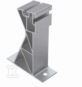 Uchwyt montażowy skrajny wysoki, aluminiowy - 11 stopni (K-45-7)