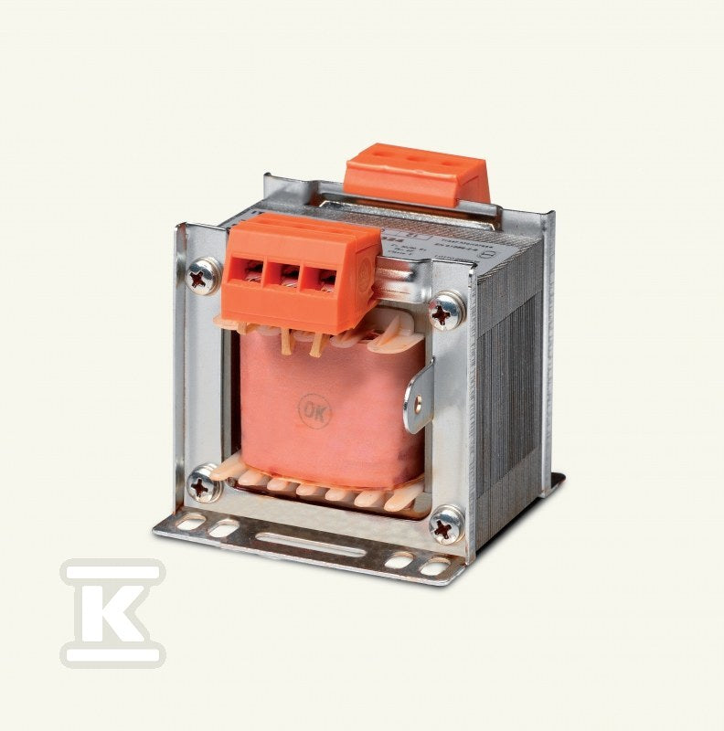 Transformator 1-fazowy bezpieczeństwa TR 1F 24-0-24V 100VA