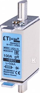 Wkładka topikowa ultraszybka M000UQU-N/80A/690V