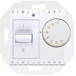Regulator temperatury z czujnikiem wewnętrznym (moduł) 16(2) A, 230V AC. Montaż na wkręty, brąz mat (met.)