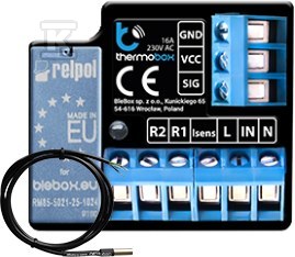 Sterownik do sterowania ogrzewaniem lub chłodzeniem z możliwością współpracy 2 sond cyfrowych, dopuszkowy, sterowany smartfonem [Wi-Fi], SIMON55