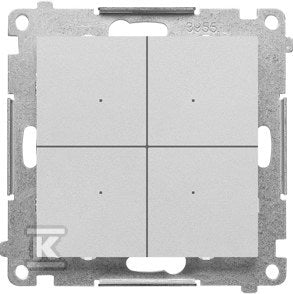 Kontroler przyciskowy sterujący bezprzewodowo innymi urządzeniami Simon GO, sterowany smartfonem, (moduł): Aluminium mat, SIMON55