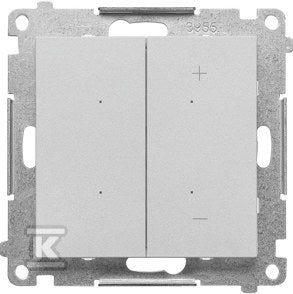 Ściemniacz do LED ściemnialnych, klawiszowy (moduł): Aluminium mat, SIMON55