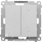 Ściemniacz do LED ściemnialnych, klawiszowy (moduł): Aluminium mat, SIMON55
