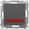 Sygnalizator świetlny LED – światło czerwone (moduł) 230 V~: Grafitowy mat, SIMON55