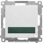 Sygnalizator świetlny LED – światło zielone (moduł) 230 V~: Biały mat, SIMON55