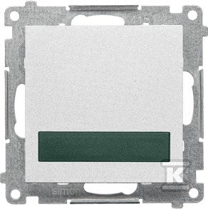 Sygnalizator świetlny LED – światło zielone (moduł) 230 V~: Biały mat, SIMON55