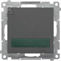 Sygnalizator świetlny LED – światło zielone (moduł) 230 V~: Grafitowy mat, SIMON55