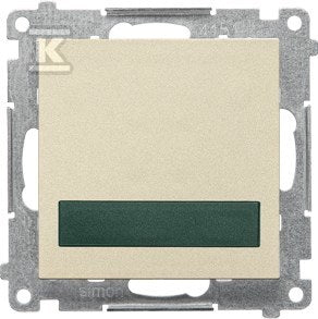 Sygnalizator świetlny LED – światło zielone (moduł) 230 V~: Szampański mat, SIMON55
