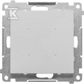 Sterownik przyciskowy oświetleniowy pojedynczy, sterowany smartfonem (moduł): Aluminium mat, SIMON55