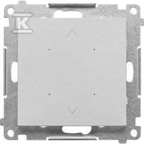 Lokalny sterownik roletowy (moduł), do sterowania pojedynczą roletą: Aluminium mat, SIMON55