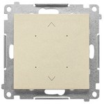 Sterownik przyciskowy do obsługi rolety, żaluzji, markizy, firany, sterowany smartfonem [WiFi], 2x5A, 230V (moduł), brąz mat, SIMON54 GO