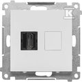 Gniazdo HDMI (moduł): Jasnoszary mat, SIMON55