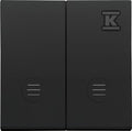 Klawisz podwójny z oczkami do: SW5L2M, SW6/2L2M, SW7/2L2M: Czarny mat, SIMON55