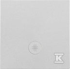 Klawisz pojedynczy z oczkiem z piktogramem krzyżowym do: SW7M: Aluminium mat, SIMON55