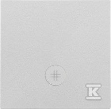 Klawisz pojedynczy z oczkiem z piktogramem krzyżowym do: SW7M: Aluminium mat, SIMON55