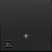 Klawisz pojedynczy z oczkiem z piktogramem krzyżowym do: SW7M: Czarny mat, SIMON55