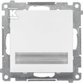 Oprawa oświetleniowa LED 230 V (0,9 W). Barwa neutralna 4200 K: Biały mat, SIMON55