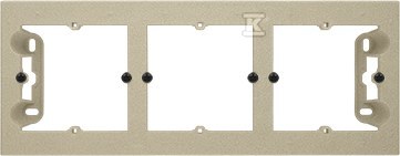 Puszka natynkowa 3-krotna do ramek LINE/DUO. Wyokość: 40mm: Szampański mat, SIMON55
