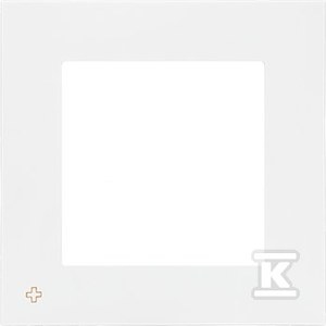 Ramka 1-krotna LINE: Antybakteryjny biały mat, SIMON55