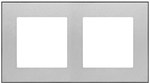 Gniazdo wtyczkowe podwójne z uziemieniem z przesłonami (moduł) 16 A, 250 V~, szybkozłącza: Aluminium mat, SIMON55