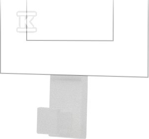 Wieszak pojedynczy - pasuje do ramek Line: Aluminium mat, SIMON55
