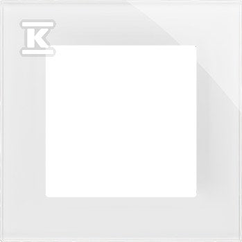 Ramka 1-krotna Nature: Szkło classic białe, SIMON55