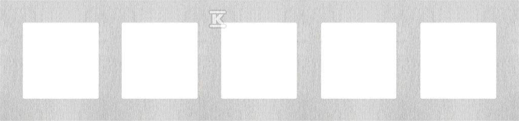 Ramka 5-krotna Nature: Inox klasyczny, SIMON55