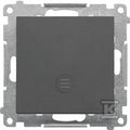 Łącznik jednobiegunowy z podświetleniem LED (moduł) 10 AX, 250 V~, szybkozłącza: Grafitowy mat, SIMON55