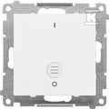 Łącznik dwubiegunowy z podświetleniem LED (moduł) 10 AX, 250 V~, szybkozłącza: Biały mat, SIMON55
