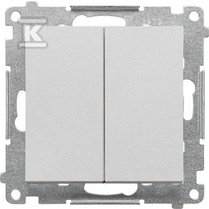 Łącznik świecznikowy (moduł) 10 AX, 250 V~, szybkozłącza: Aluminium mat, SIMON55