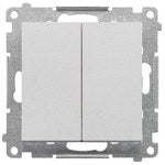 Ramka 4-krotna LINE: Aluminium mat, SIMON55