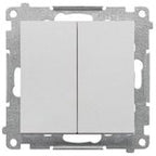 Ramka 4-krotna LINE: Aluminium mat, SIMON55