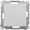 Łącznik schodowy (moduł) 10 AX, 250 V~, szybkozłącza: Aluminium mat, SIMON55